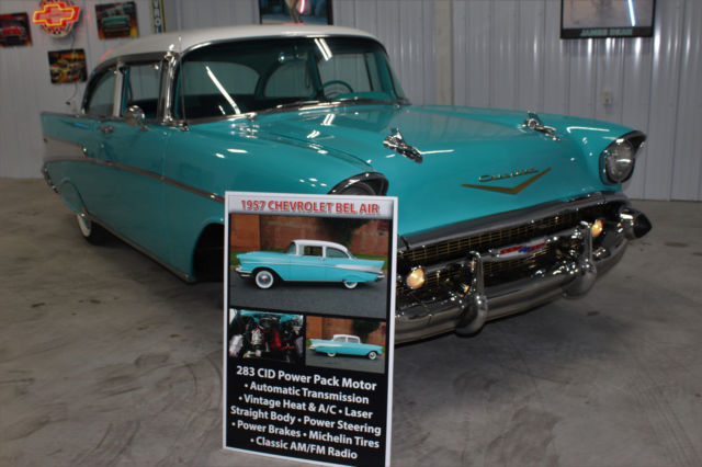 1957 BEL AIR 283 POWE PACK! VINTAGE AIR!! MUST SEE! READY TO ENJOY! VIDEO 1957 Chevrolet Bel Air/150/210