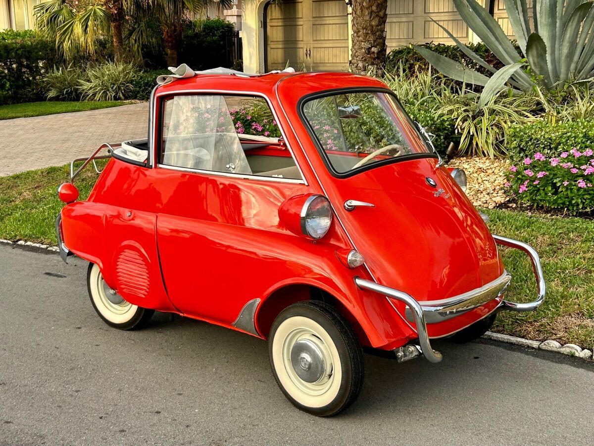 1957 BMW Isetta Convertible Orange RWD Manual 1957 BMW Isetta