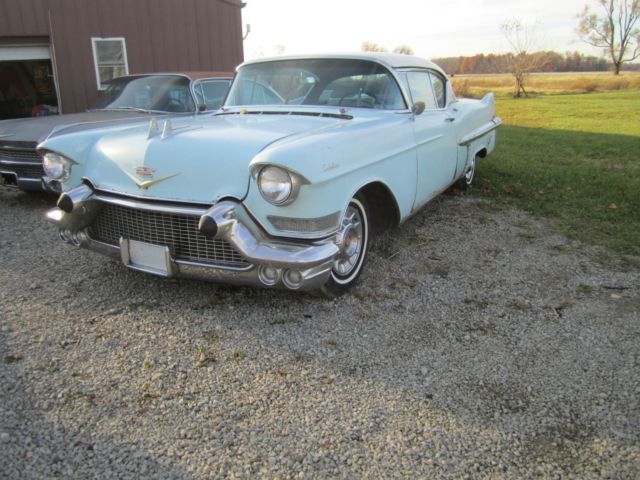 1957 CADILLAC DE VILLE 2 DR HARD TOP UNRESTORED SURVIVOR BARN FIND 1957 Cadillac DeVille 62 series