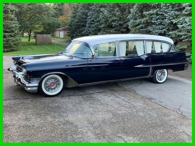1957 Cadillac Hearse Custom All Aluminum V8 Rebuilt Automatic Leather Interior 1957 Cadillac Hearse