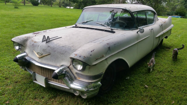1957 Cadillac Sedan DeVille, original unrestored classic car, 94k original miles 1957 Cadillac DeVille