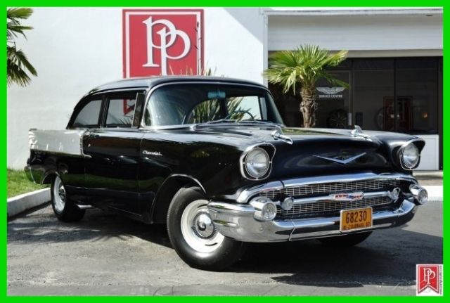 1957 Chevrolet 150 'Black Widow' Tribute is a Must-See car. Completely Restored 1957 Chevrolet 150 Sedan 'Black Widow' Tribute