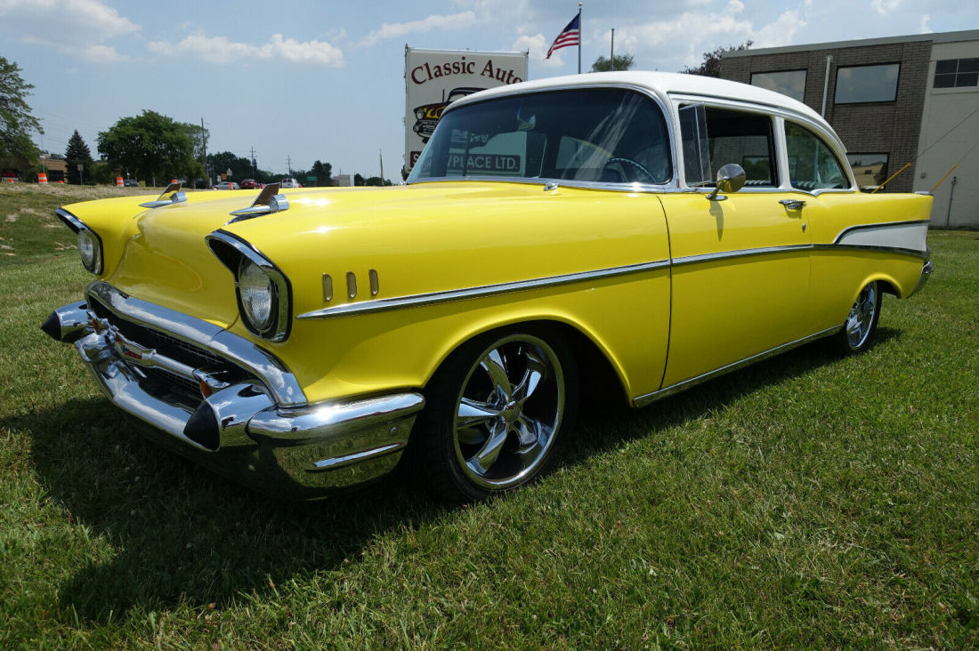 1957 Chevrolet 210 2 Door "Restomod" - Poppy Yellow - 350 CID / 300 HP V8 1957 Chevrolet 210