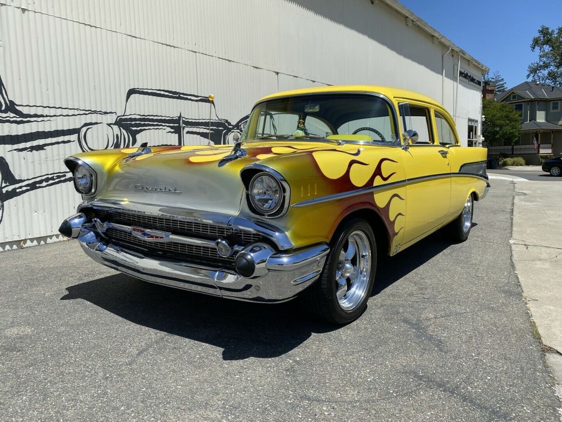 1957 Chevrolet 210 2731 Miles Yellow Sedan 1957 Chevrolet Bel Air/150/210
