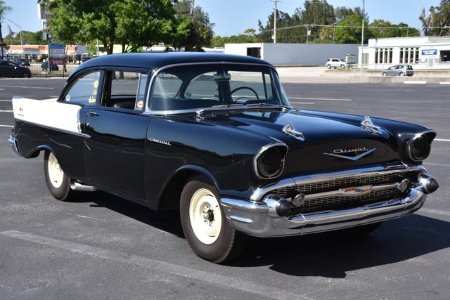 1957 Chevrolet Bel Air/150/210 Black Widow Rendition! Fuel Injected 283hp 6-Lug A - photo 13