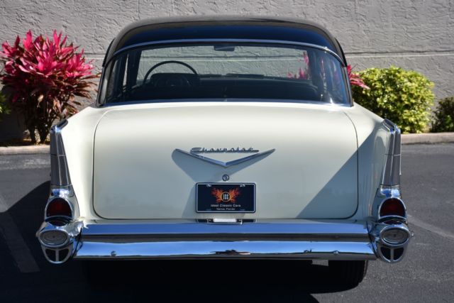1957 Chevrolet Bel Air/150/210 Black Widow Rendition! Fuel Injected 283hp 6-Lug A - photo 11