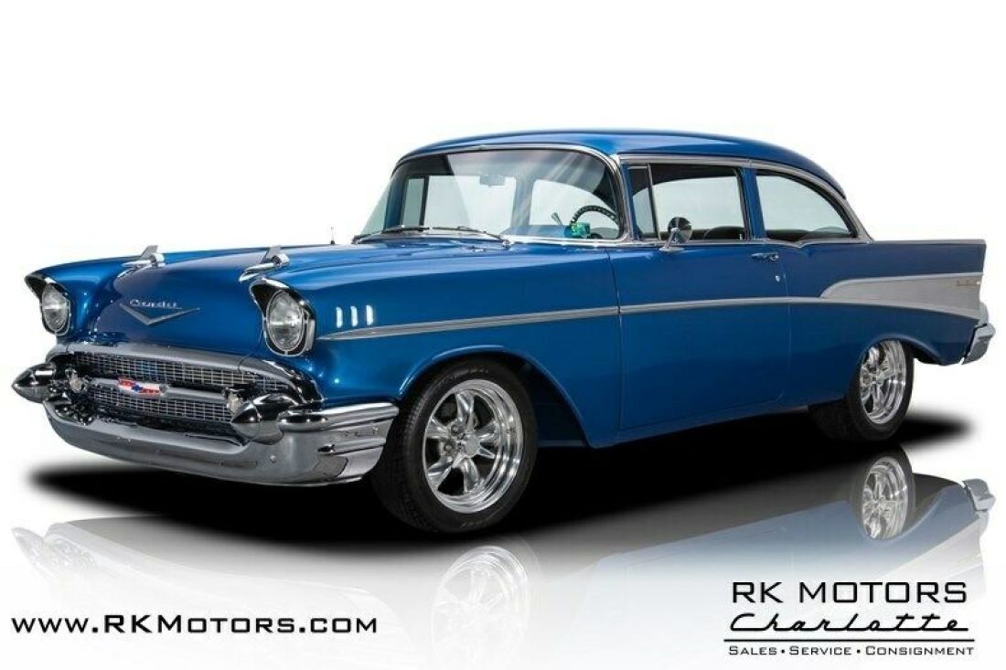 1957 Chevrolet 210 Blue Sedan LS1 5.7 Liter V8 4 Speed Automatic 1957 Chevrolet Bel Air/150/210