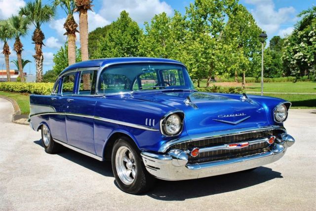 1957 Chevrolet 210 Custom Hotrod 454 V8 Flowmasters Hydro-Dipped Dash 1957 Chevrolet 210 Custom Hotrod 454 V8 Dual Exhaust Show Car!