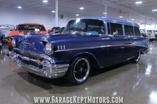 1957 Chevrolet 210 Handyman Blue Two-Tone Station Wagon 350 V8 4345 Miles 1957 Chevrolet Bel Air/150/210 Handyman