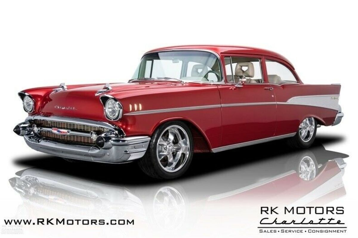 1957 Chevrolet 210 Red Sedan LS1 5.7 Liter V8 4 Speed Automatic 1957 Chevrolet Bel Air/150/210