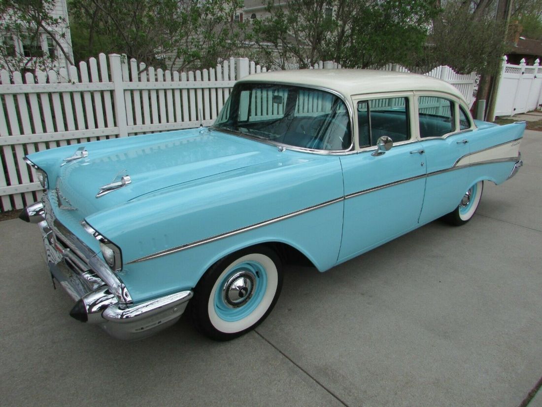 1957 CHEVROLET 210 SDN - FRAME OFF RESTORATION W/6,757 MILES - BARN FIND - VIDEO 1957 Chevrolet Bel Air/150/210 SHOW QUALITY RESTORATION