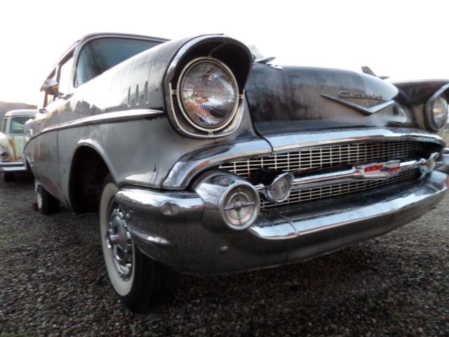 1957 CHEVROLET 210 TOWNSMAN STATION WAGON PATINA ORIGINAL BARNFIND WITH 3 NOMADS 1957 Chevrolet Bel Air/150/210 210 TOWNSMAN