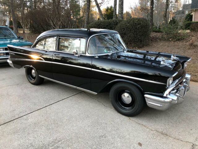 1957 Chevrolet 210 Tuxedo Black 55k mile more of an Original Survivor style car 1957 Chevrolet Bel Air/150/210 210