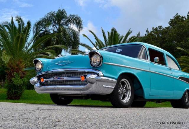 1957 Chevrolet Bel Air/150/210 V8 Twin Turbo Super Chevy magazine car - photo 10