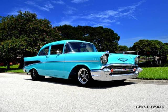 1957 Chevrolet Bel Air/150/210 V8 Twin Turbo Super Chevy magazine car - photo 12