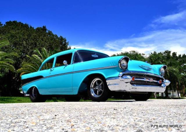 1957 Chevrolet Bel Air/150/210 V8 Twin Turbo Super Chevy magazine car - photo 2