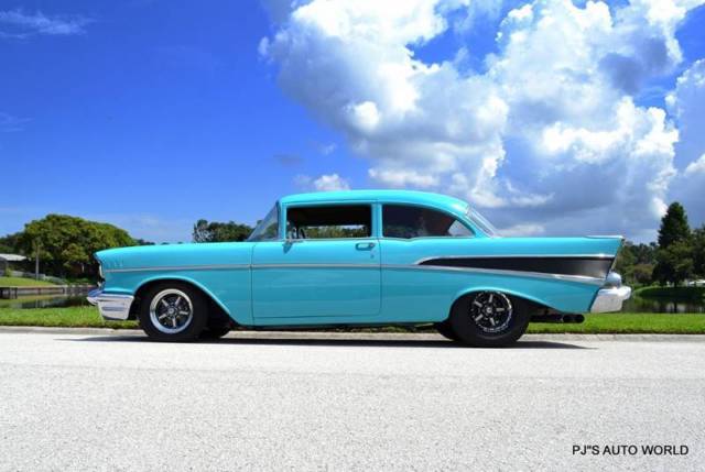 1957 Chevrolet Bel Air/150/210 V8 Twin Turbo Super Chevy magazine car - photo 4