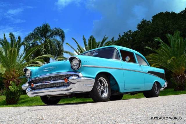 1957 Chevrolet Bel Air/150/210 V8 Twin Turbo Super Chevy magazine car - photo 5