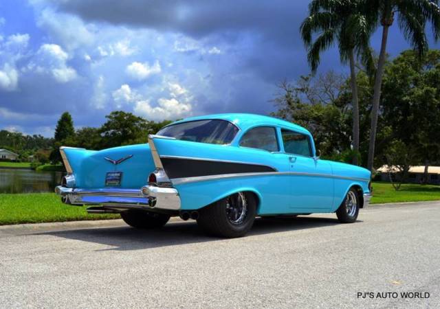 1957 Chevrolet Bel Air/150/210 V8 Twin Turbo Super Chevy magazine car - photo 6
