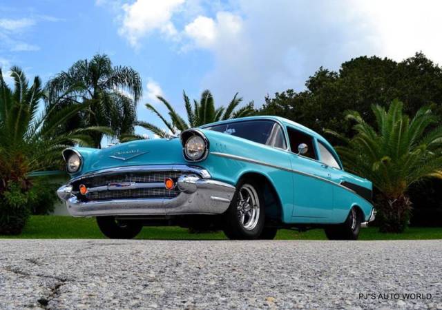 1957 Chevrolet Bel Air/150/210 V8 Twin Turbo Super Chevy magazine car - photo 9