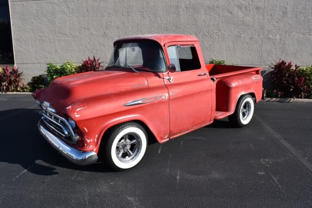 1957 Chevrolet 3100 Step-Side 0 Miles Red Pick-Up 350CI V8 Automatic 1957 Chevrolet Other Pickups Step-Side