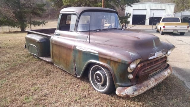 1957 CHEVROLET 3200 RAT ROD TRUCK 283 V8 / 3 SPEED COLUMN RUNS GREAT CLEAR TITLE 1957 Chevrolet Other Pickups