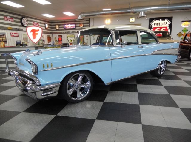 1957 Chevrolet Bel Air 2 door sedan frame off restored restomod 1957 Chevrolet Bel Air/150/210 Bel Air