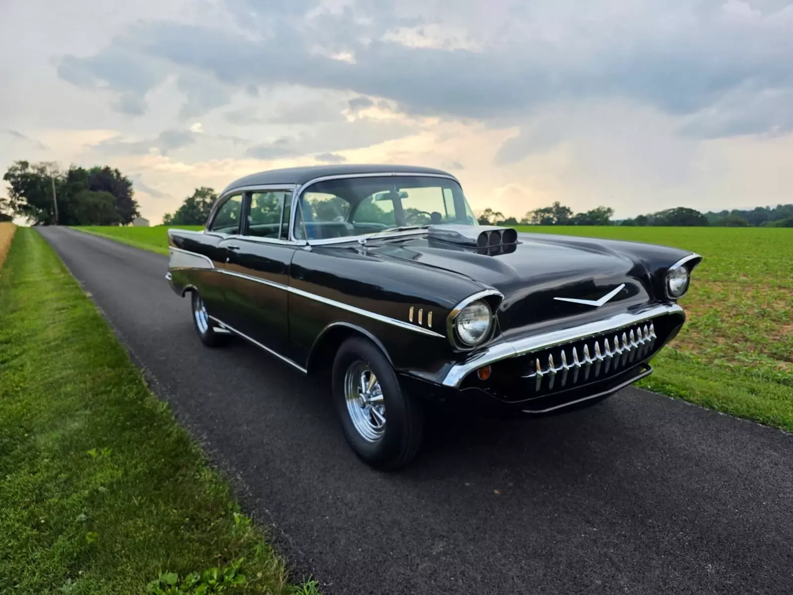 1957 Chevrolet Bel Air , 2 door , super charged V 8 with a blower 1957 Chevrolet Bel Air