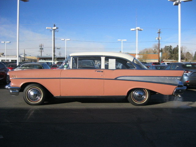 1957 Chevrolet Bel Air 265 Cui Rare 2 Barrel V8 All Original India Ivory 1957 Chevrolet Bel Air/150/210 Turbo Fire