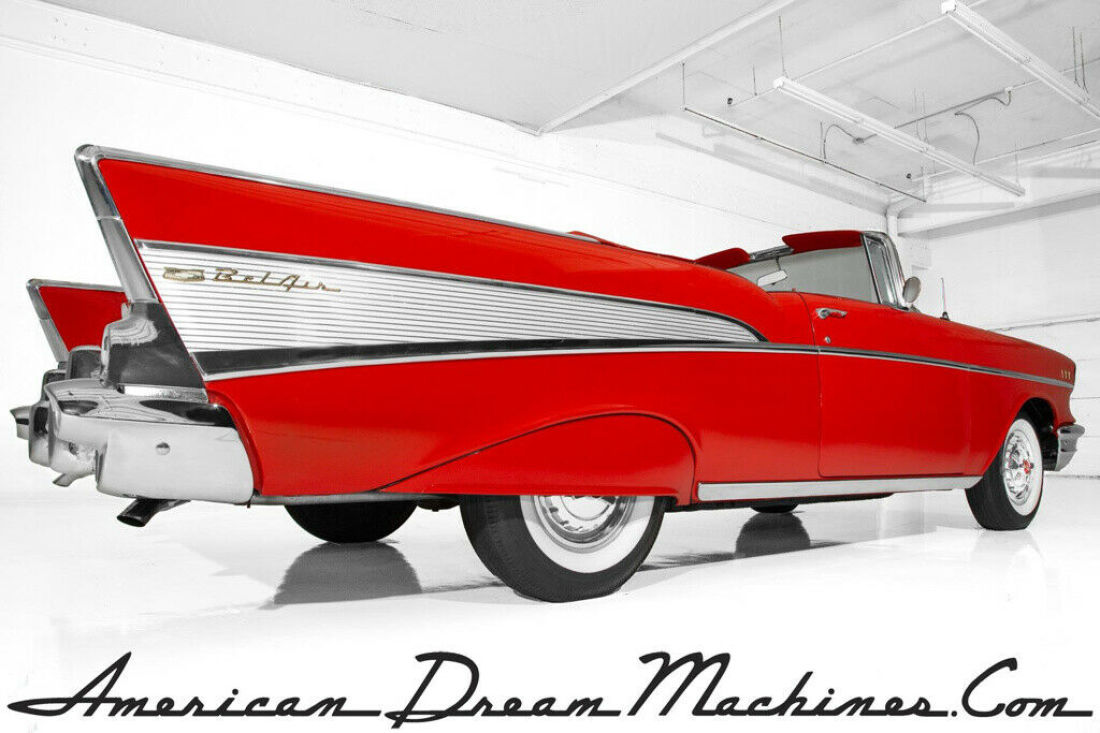 1957 Chevrolet Bel Air 283 Dual Quads Auto PS PB Automatic Convertible 1957 Chevrolet Bel Air/150/210 283 Dual Quads Auto PS PB