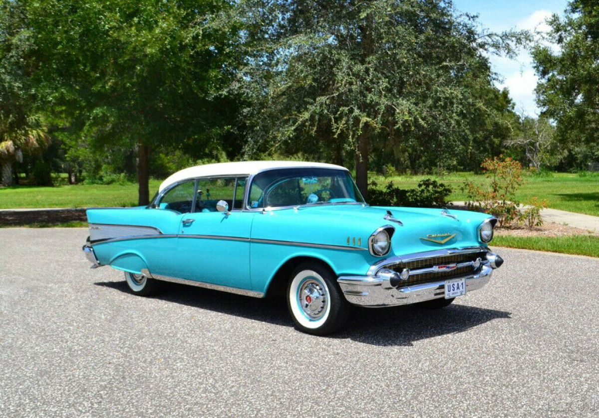 1957 Chevrolet Bel Air/150/210 Two tone Indian Ivory & Tropical Turquoise - photo 7