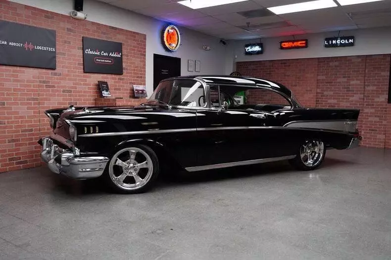 1957 Chevrolet Bel Air 513 Miles Black Wagon LT1 350 V8 4 Speed 1957 Chevrolet Bel Air