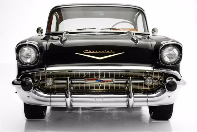 1957 Chevrolet Bel Air/150/210 Black 283 v8, Air Conditioning - photo 2