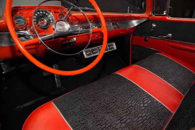 1957 Chevrolet Bel Air/150/210 Black 283 V8 Automatic AC - photo 12