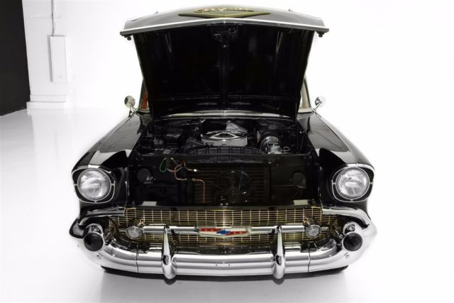1957 Chevrolet Bel Air/150/210 Black 283 V8 Automatic AC - photo 5