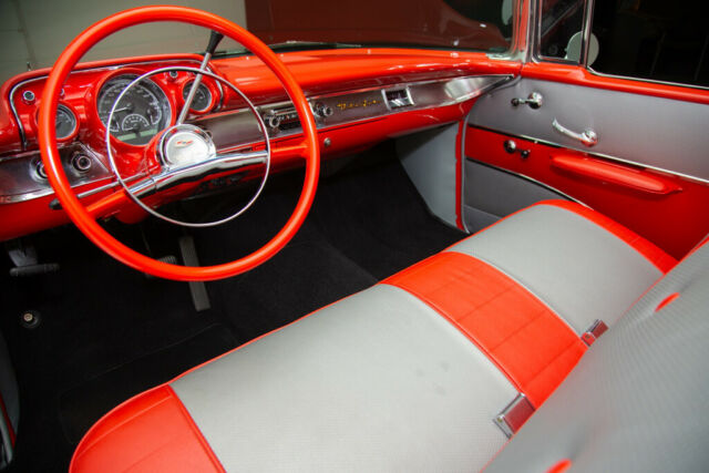 1957 Chevrolet Bel Air/150/210 Black/Red, 350 Auto, New Chrome - photo 10