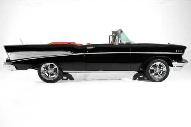 1957 Chevrolet Bel Air/150/210 Black/Red, 350 Auto, New Chrome - photo 2