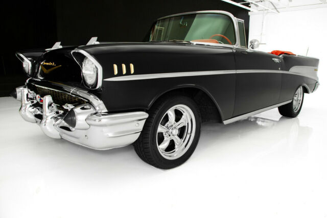 1957 Chevrolet Bel Air/150/210 Black/Red, 350 Auto, New Chrome - photo 7