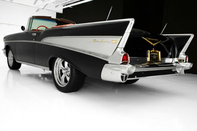 1957 Chevrolet Bel Air/150/210 Black/Red, 350 Auto, New Chrome - photo 8