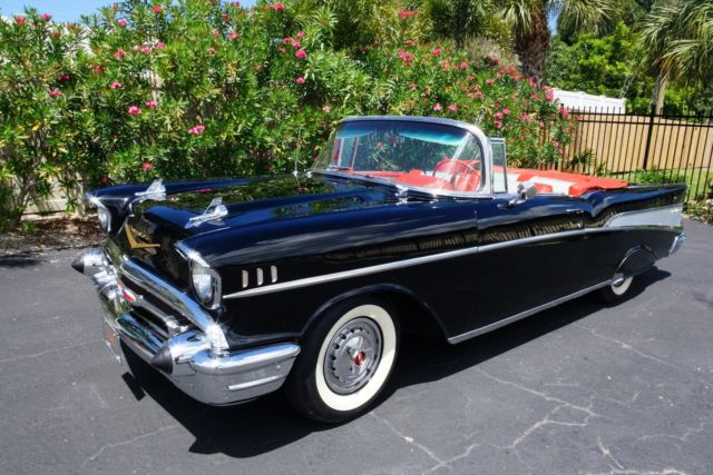 1957 Chevrolet Bel Air Convertible 0 Miles Onyx Black 1957 Chevrolet Bel Air/150/210 Convertible