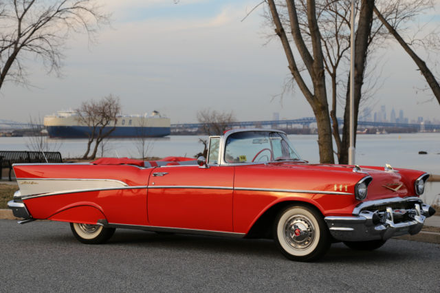 1957 CHEVROLET BEL AIR CONVERTIBLE 283 POWERPACK 3-SPD SHOW WINNER NO RESERVE ! 1957 Chevrolet Bel Air/150/210 Convertible