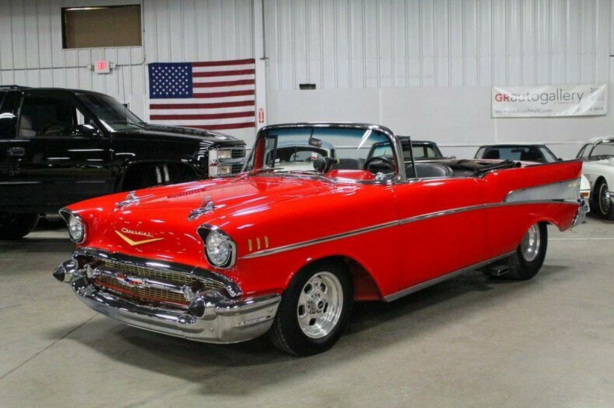 1957 Chevrolet Bel Air Convertible 481 Miles Red Convertible 350ci V8 Automatic 1957 Chevrolet Bel Air/150/210 Convertible