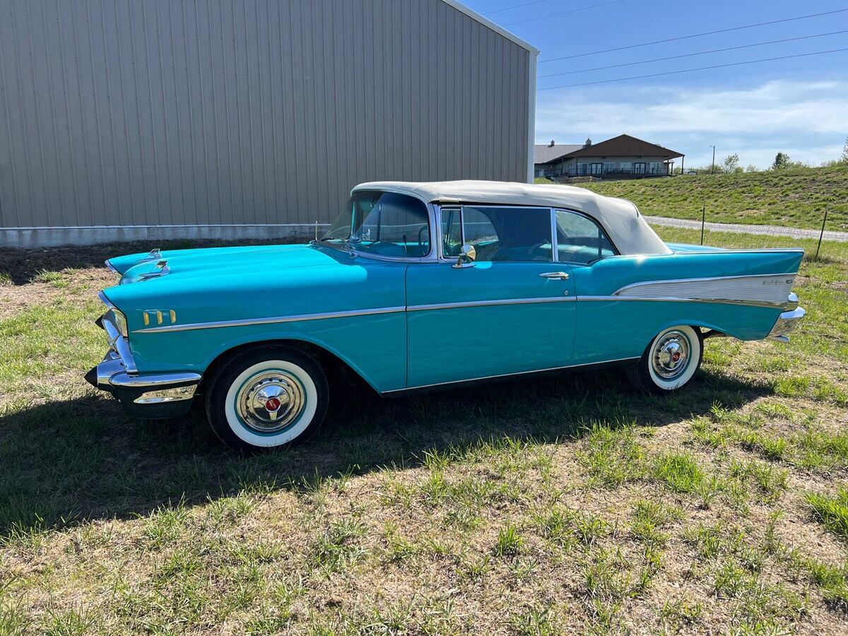 1957 Chevrolet Bel Air Convertible Green RWD Automatic 1957 Chevrolet Cruze