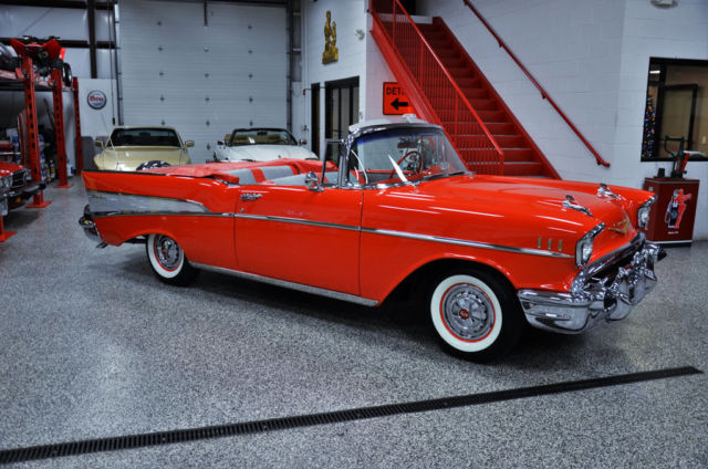 1957 CHEVROLET BEL AIR CONVERTIBLE POWER PACK POWER GLIDE RESTORED SHOW CAR WOW 1957 Chevrolet Bel Air/150/210 Bel Air Convertible