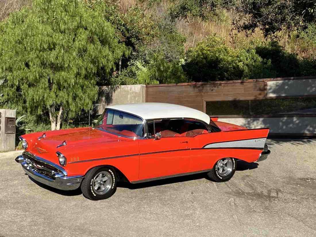 1957 Chevrolet Bel Air Coupe Red RWD Automatic Bel Air 1957 Chevrolet Bel Air Bel Air