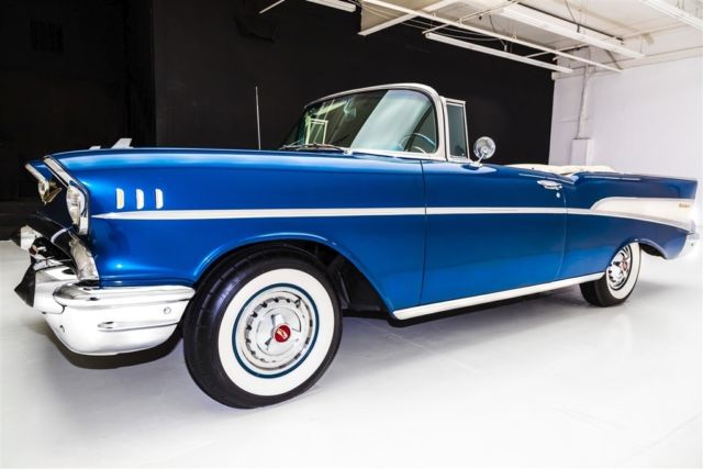 1957 Chevrolet Bel Air/150/210 Deep Blue, Power Pack 283 - photo 11
