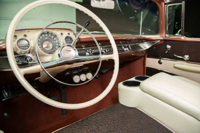 1957 Chevrolet Bel Air/150/210 Hardtop Sierra Gold 283 Automatic Frame Off - photo 10