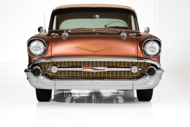 1957 Chevrolet Bel Air/150/210 Hardtop Sierra Gold 283 Automatic Frame Off - photo 3