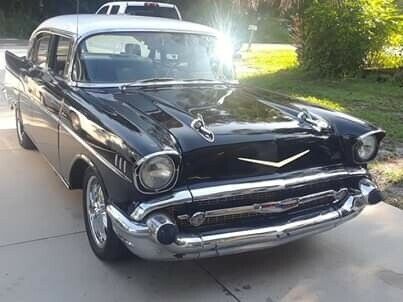1957 Chevrolet Bel Air Sedan Black RWD Automatic belair 1957 Chevrolet Bel Air belair