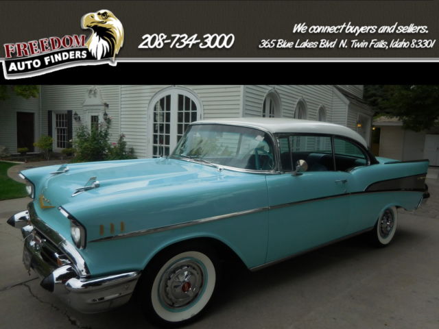1957 Chevrolet Belair, Air/150/210all original, 283 dual 4 barrel. 1957 Chevrolet Belair